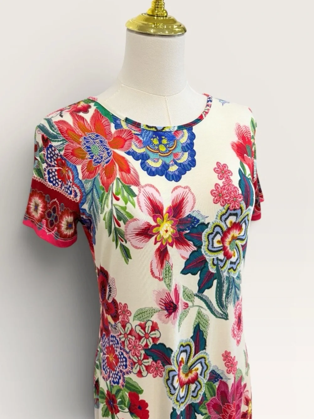 Johnny Was XS The Janie Favorite Cap Sleeve Midi Dress Kallie Scarf NWT White